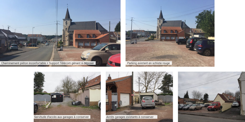 Photos du parking existant 