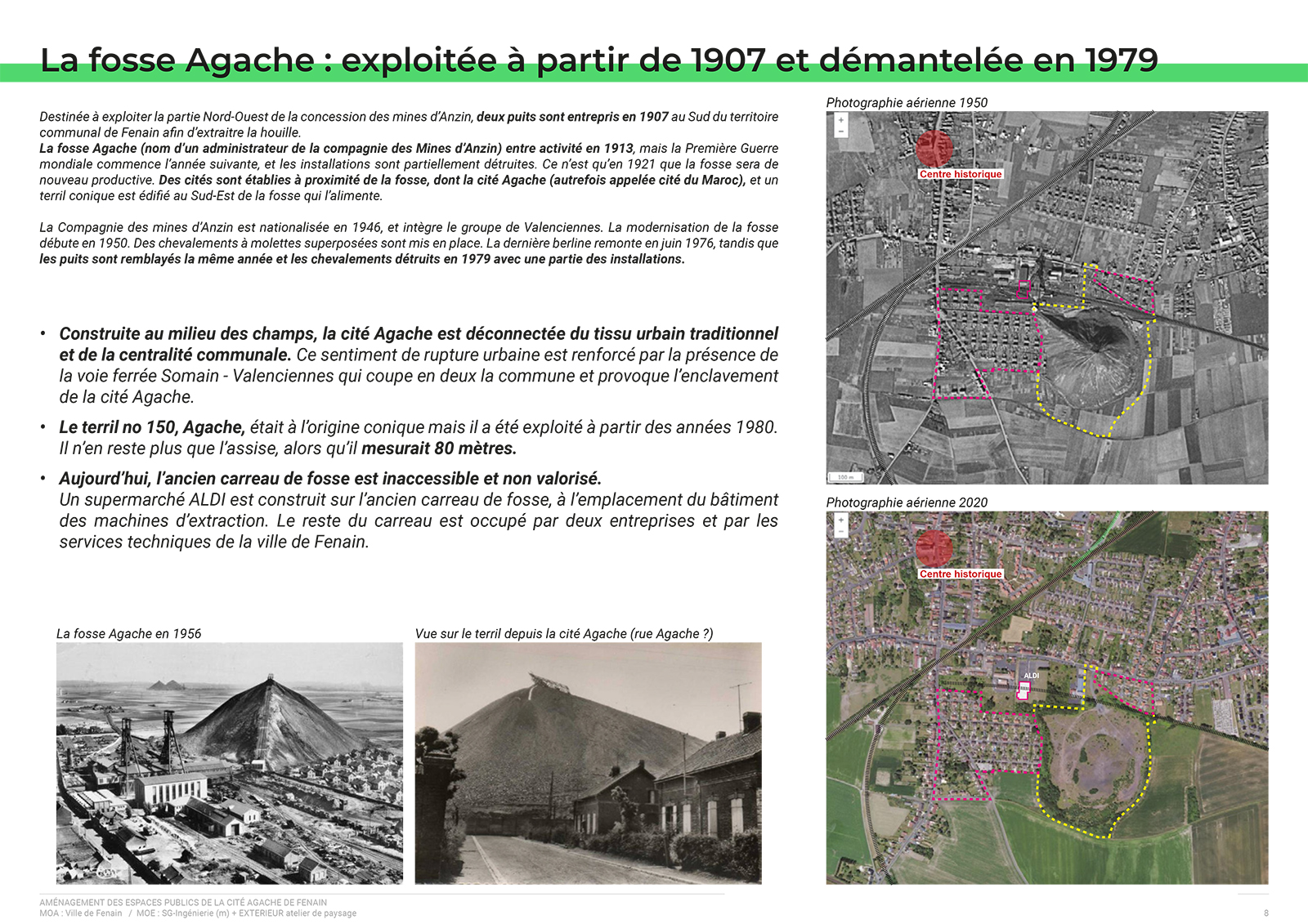 Extrait du dossier de présentation de l'avant projet (AVP) - Histoire de la Cité Agache